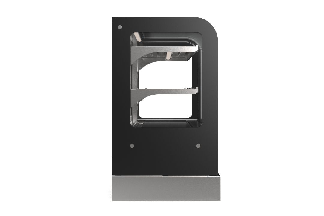 48-inch-wide 120-volt cubed-glass countertop Refrigerated deli display case with rear access