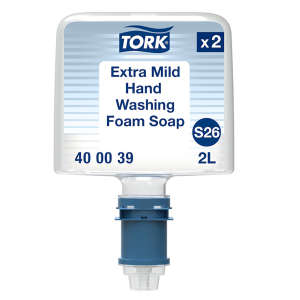 Tork, S26 Extra Mild Foam Soap, Counter Mount Dispenser 2000 mL Cartridge