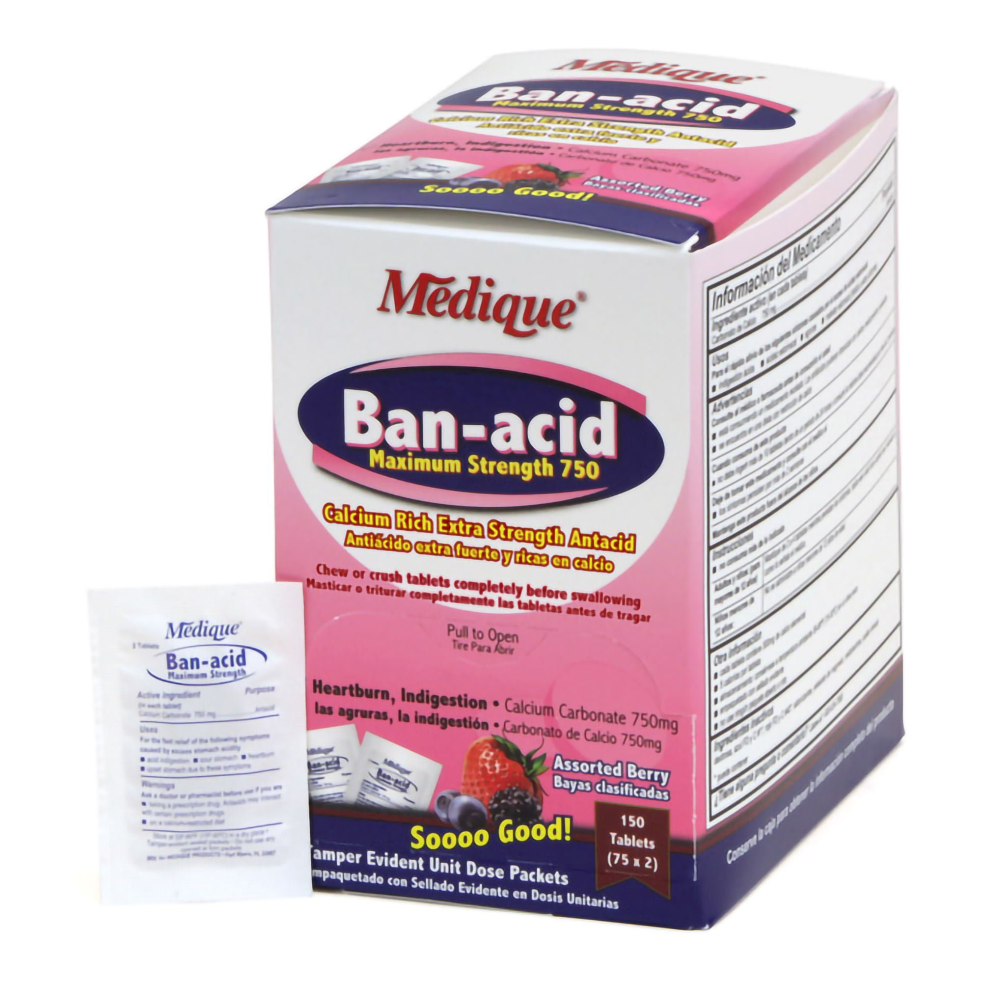 Ban-Acid® 750-mg Calcium Carbonate Antacid