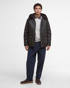 Modern Beaufort Waxed Jacket Dark Brown/Midnight Oak