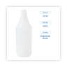 Boardwalk, Embossed Spray Bottle, 32 oz, HDPE, Clear