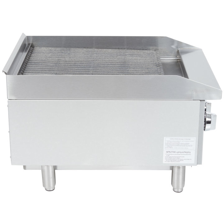 18-inch Cayenne® medium-duty radiant / lava rock charbroiler