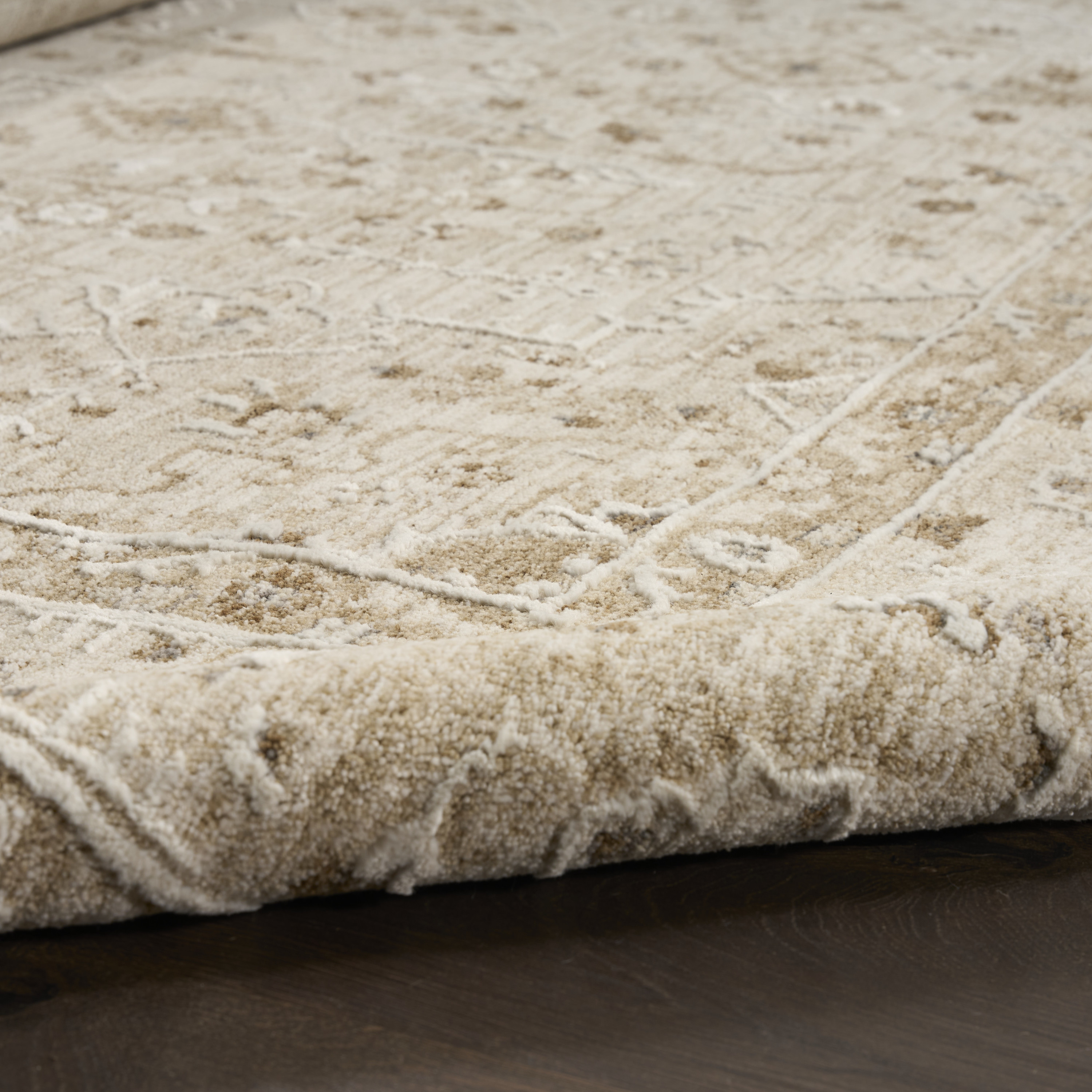 Nourison Retreat 7'10" x 10' Beige Vintage Indoor Rug
