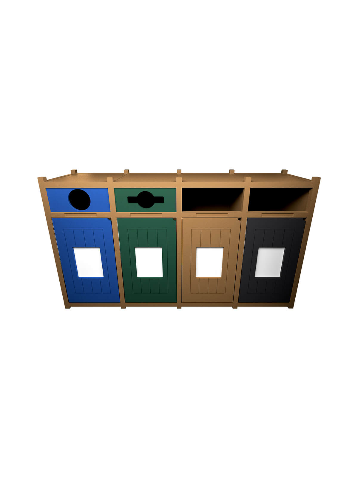 VISION – Quad – Unit – Circle-Mixed-Full-Full – Cedar-Blue-Green-Black