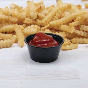 Solo, Polystyrene Portion Cups, 2 oz, Black