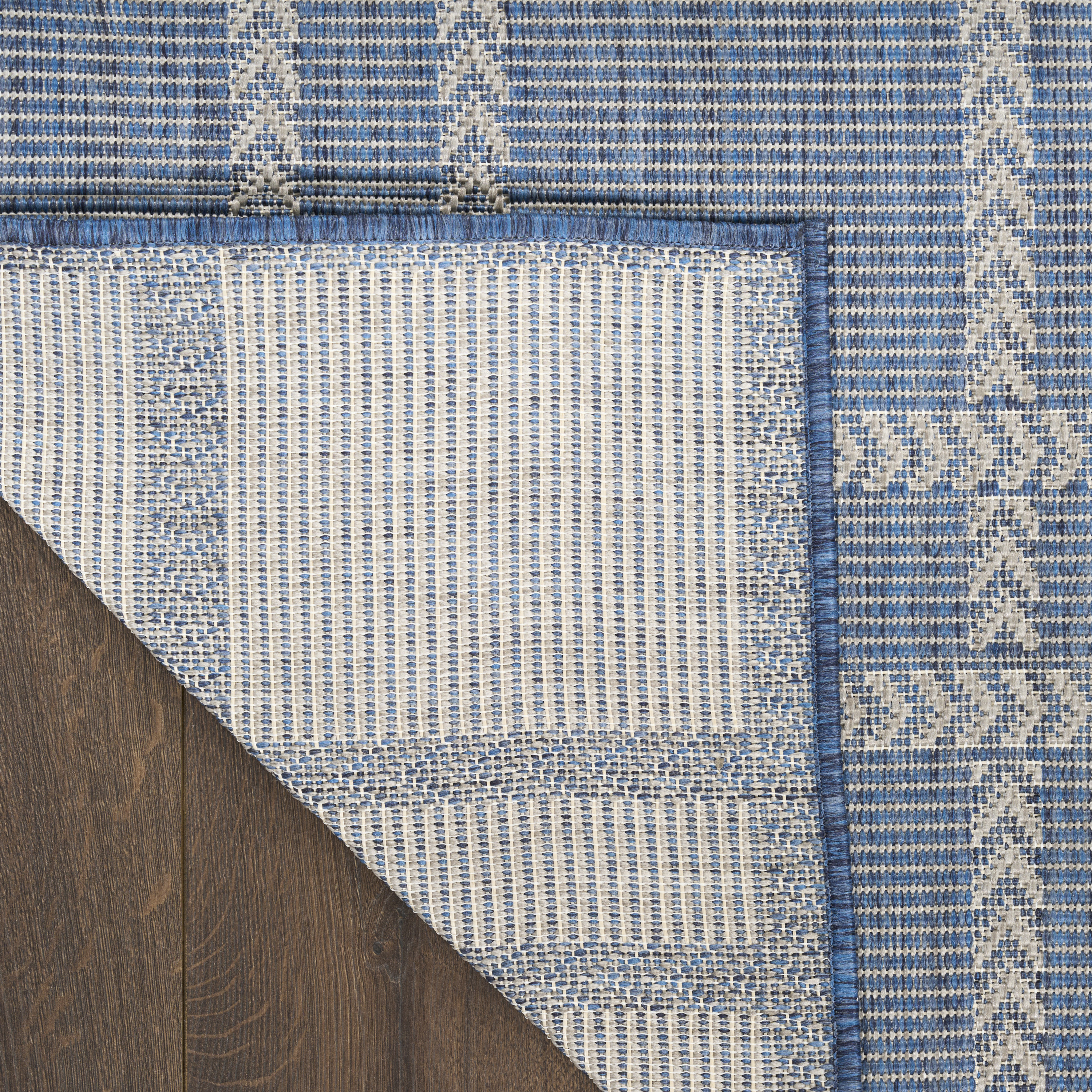 Nourison Horizon Indoor/Outdoor 9' x 12' Navy Modern Rug