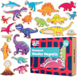 Wooden Magnets - Dinosaurs - Set of 20