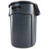 Rubbermaid Commercial, VENTED BRUTE, 44 gal, Plastic, Gray, Round, Receptacle