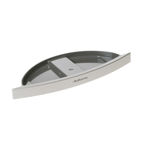 Refrigerator printed recess tray assembly (stainless steel)