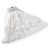 Rubbermaid Commercial, Polyester/Rayon Disposable Wet Mop Head with 5" Headband, #24, White
