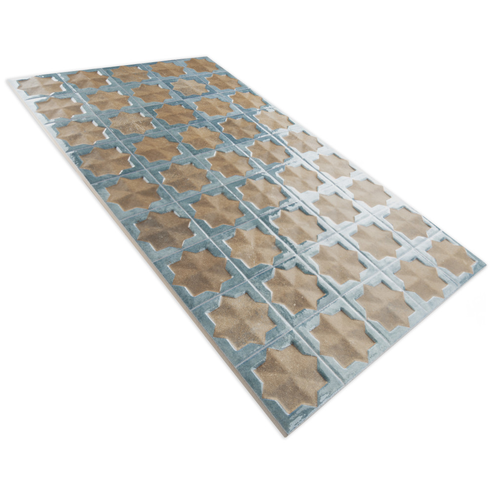 Tetuan Astre Terra Aqua 12-1/8 in. x 21-7/8 in. Porcelain Wall Tile