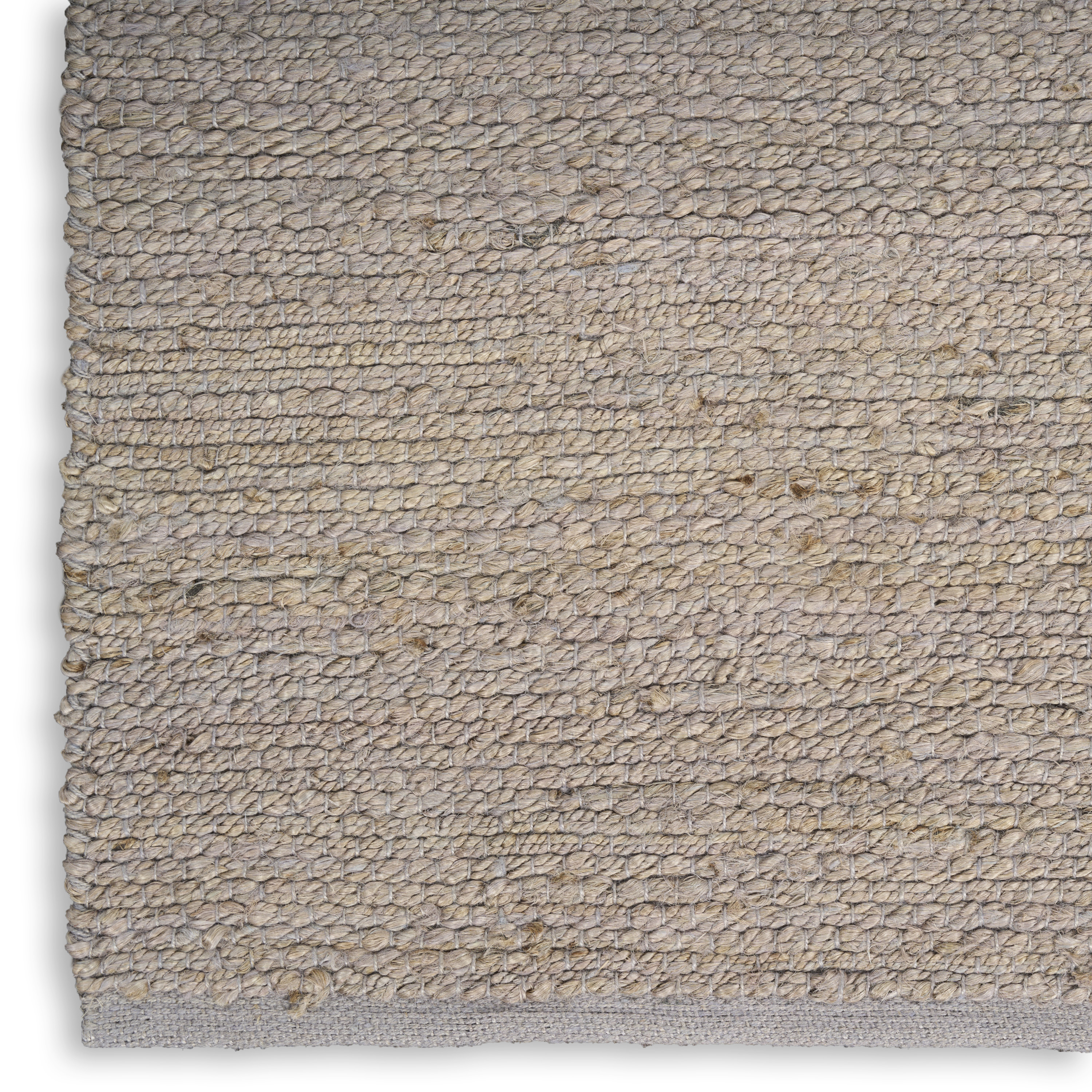 Nourison Natural Jute 6' x 9' Grey Farmhouse Indoor Rug