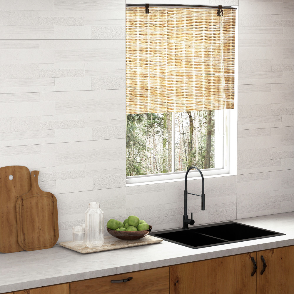 Lumiere Strate Blanco 11-3/4 in. x 35-3/8 in. Ceramic Wall Tile