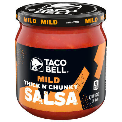 Taco Bell Mild Thick N' Chunky Salsa, 16 oz Jar
