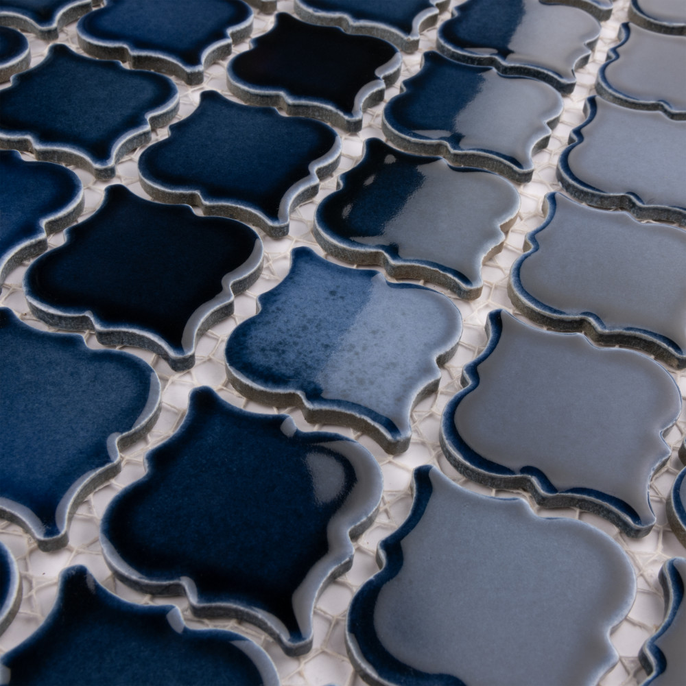 Hudson Tangier Midnight 12-3/8 in. x 12-3/8 in. Porcelain Mosaic Tile