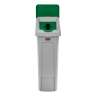 Rubbermaid Commercial, Slim Jim, Mixed Recycling Insert, Rectangular, Resin, Green, Receptacle Lid