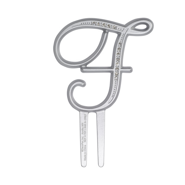 2.5" F Diamond Letter Monogram