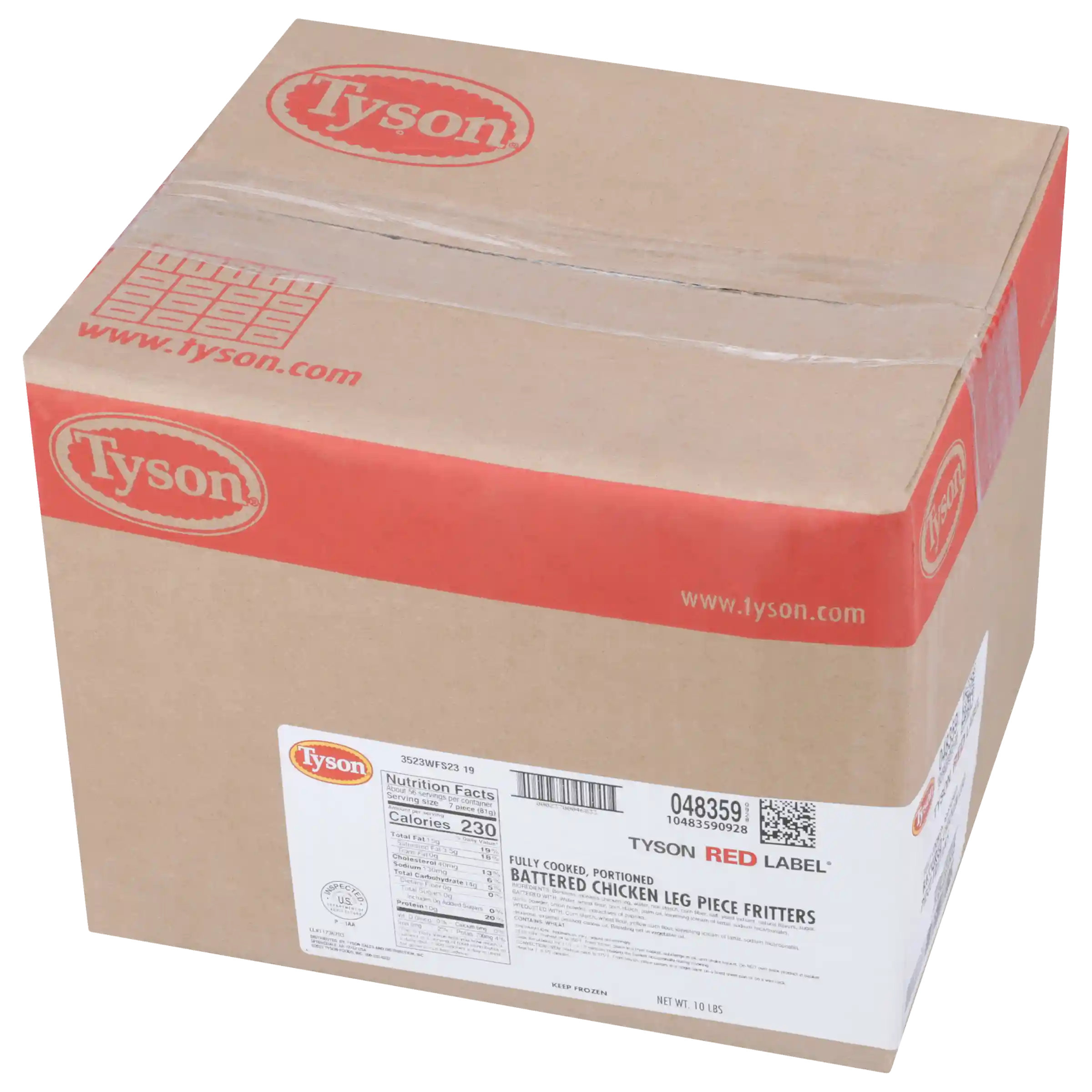Tyson Red Label® Fully Cooked All Natural* Battered Leg Meat Pieces_image_5