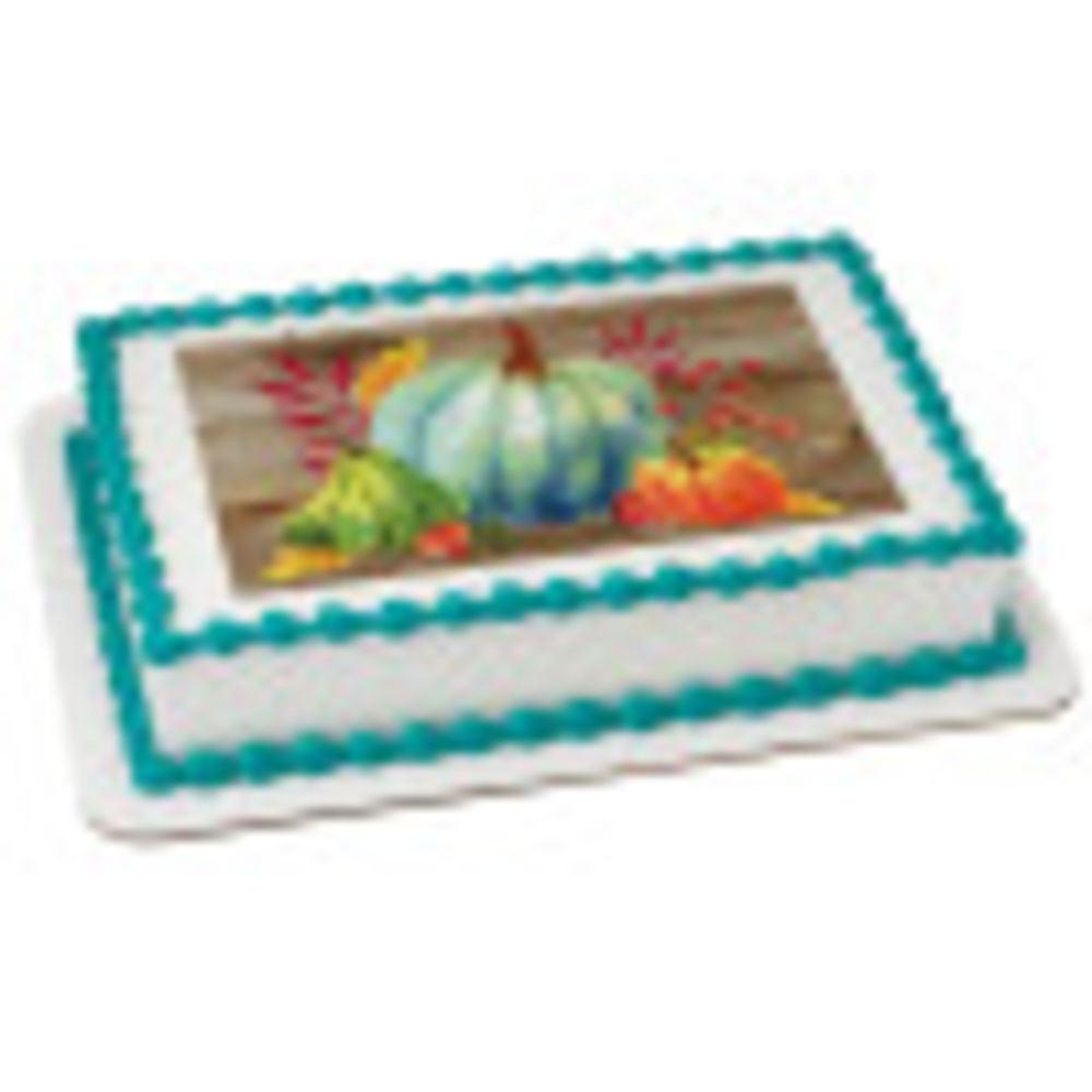 Image Cake Watercolor Fall Harvest