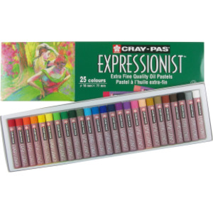 Cray-Pas Expressionist Oil Pastels, Assorted Colors, 25-Piece Set