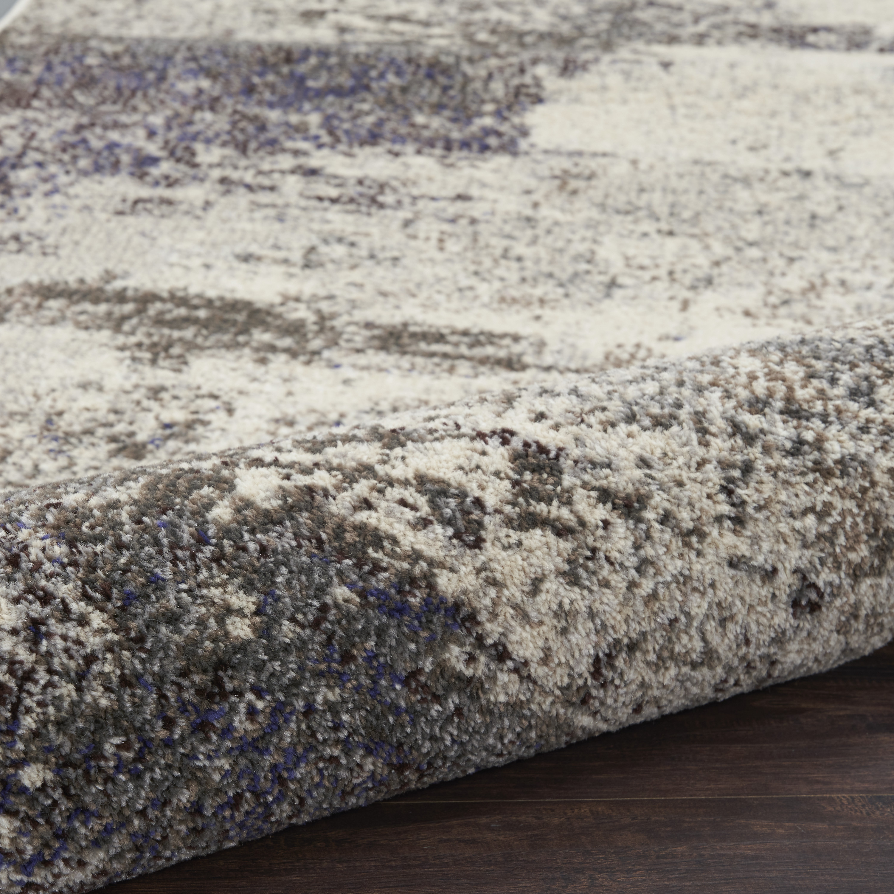 Nourison Celestial 6'7" x 9'7" Ivory Grey Modern Indoor Rug