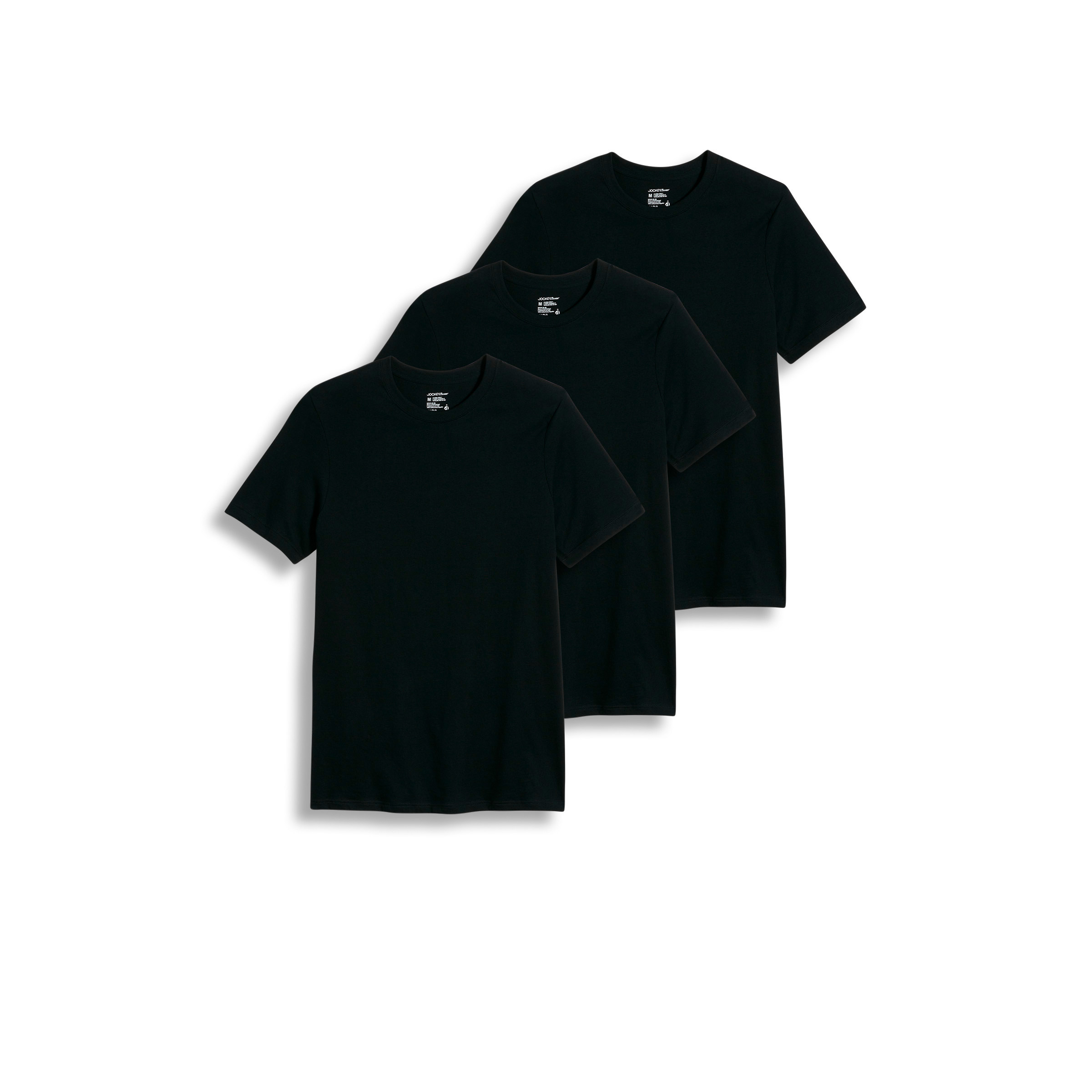 Jockey Men’s Classic Crew Neck Undershirt – 3 Pack