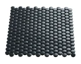 Multiplier Dark Grey 3/4″ Penny Round Mosaic Glossy Multiplier Dark Grey 3/4″ Penny Round Mosaic Glossy