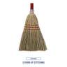 Boardwalk, 8in, Corn/fiber Brooms, Corn Bristles, Gray