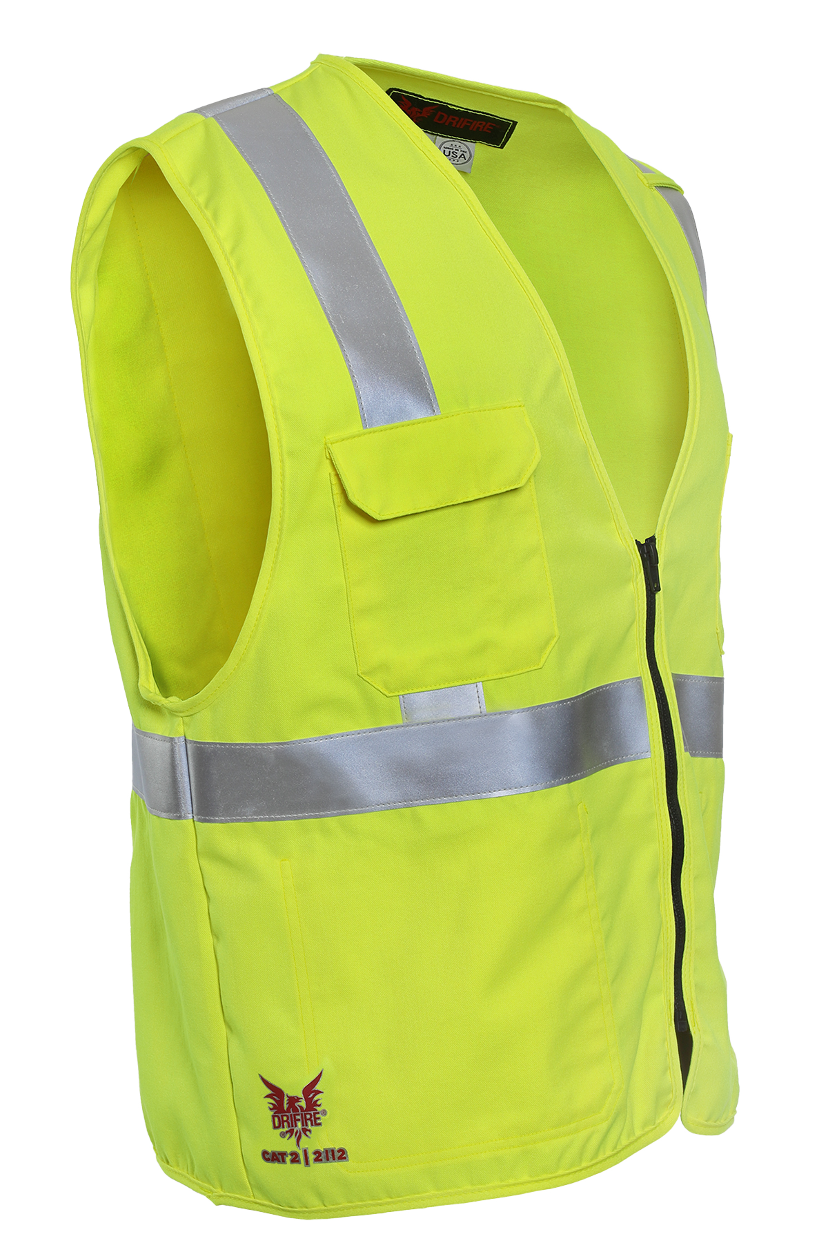 DRIFIRE FR Hi-Vis Twill Deluxe Class 2 Vest