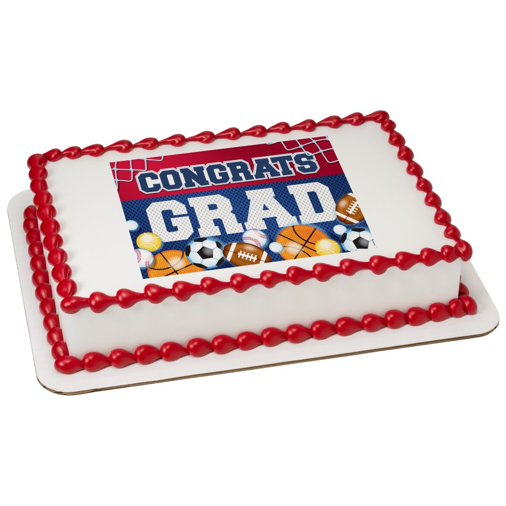 Image Cake Congrats Grad Sports