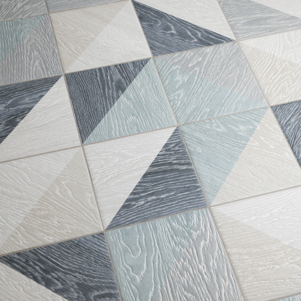 Taco Melange Blue 6-1/2 in. x 6-1/2 in. Porcelain Floor and Wall Tile