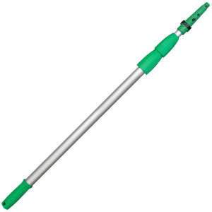 Unger, OptiLoc™ 3-section Poles, Threaded Handle, 72", Aluminum, Silver
