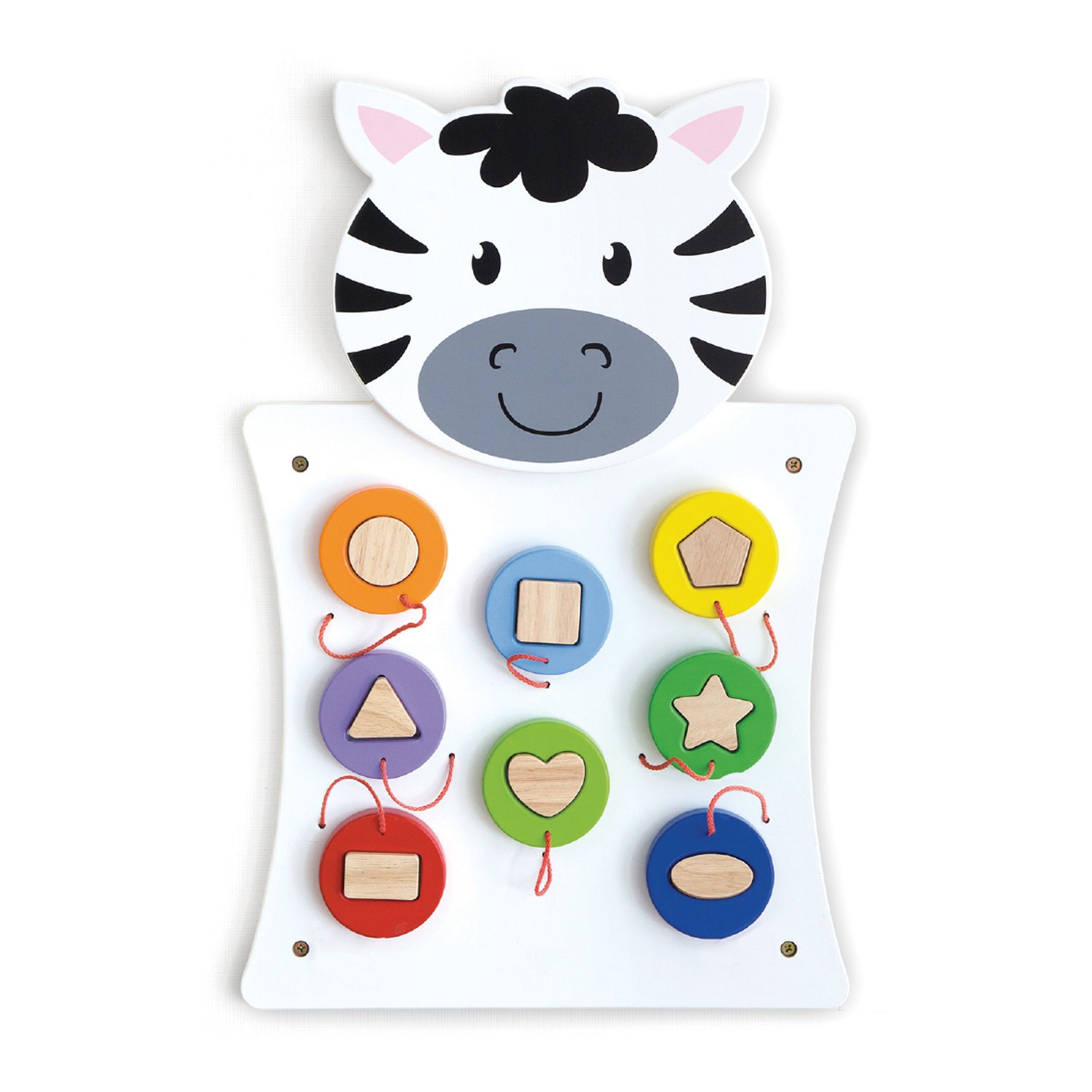 Learning Advantage Zebra Activity Wall Panel - Toddler Activity Center image number null