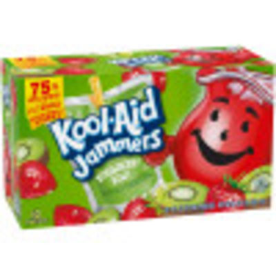 Kool-Aid Jammers Strawberry Kiwi Drink, 10 ct Box, 6 fl oz Pouches
