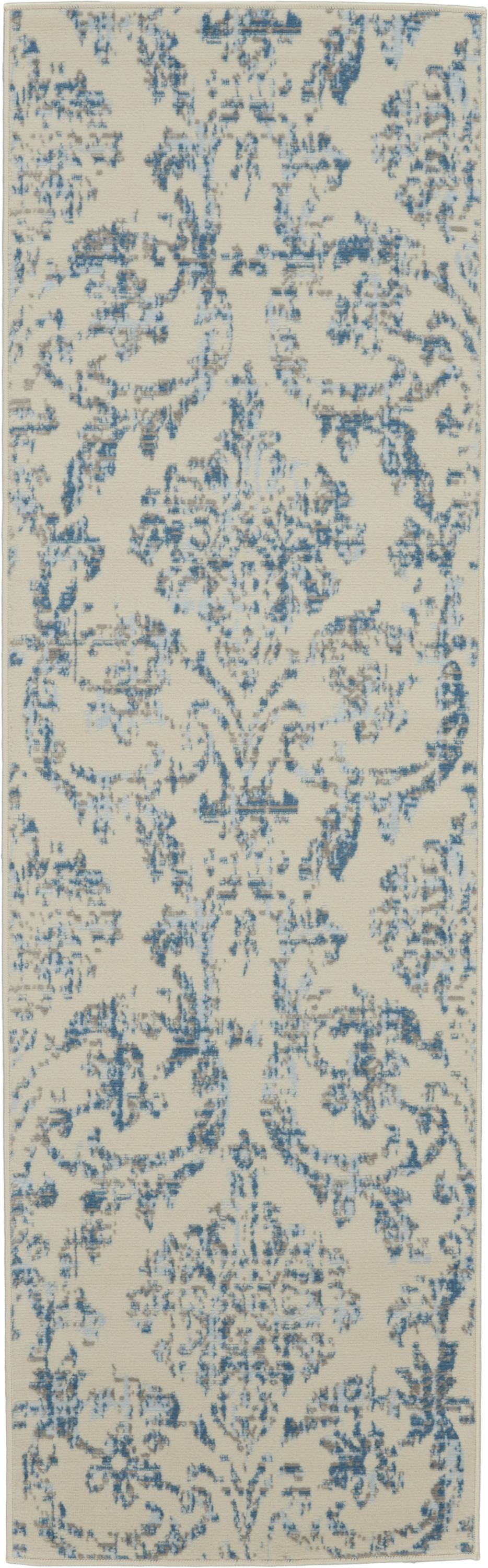 Nourison Jubilant 2'3" x 7'3" Ivory Blue Vintage Indoor Rug