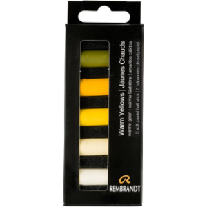 Soft Pastels Micro Sets, 5 Half Sticks, Warm Yellows