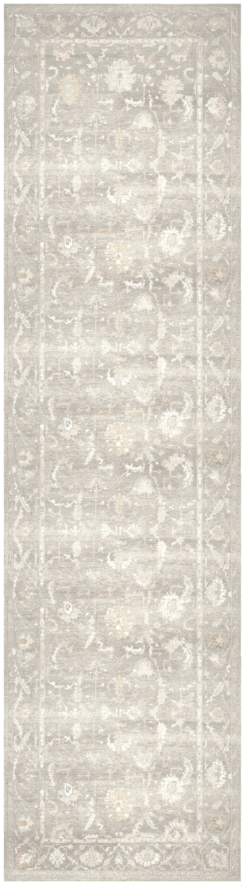Nourison Vintage Washables 2'2" x 8' Grey Vintage Indoor Rug