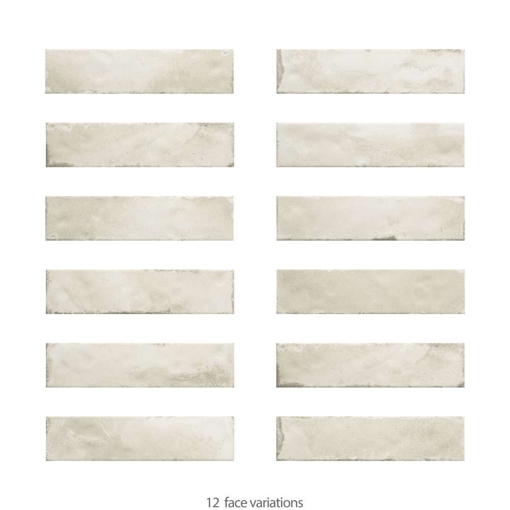 Luca Shell with Antimicrobial Glaze 3-1/8 in. x 12-3/8 in. Ceramic Wall Tile