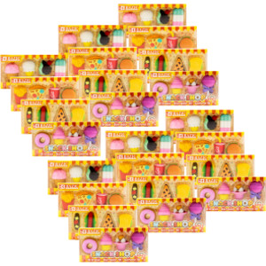 Snack Shop 3D Eraser Sets, 4 Per Set, 24 Sets