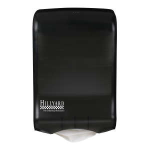 Hillyard, Multi-fold Folded Towel Dispenser, Black Translucent