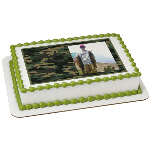 Camo Hunting PhotoCake® Edible Image® Frame