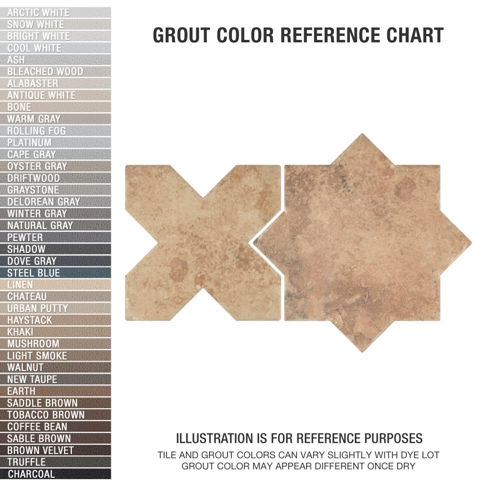 Tech Land Star Fire/Cross Fire 6 in. x 12 in. Porcelain Floor and Wall Tile