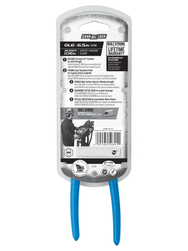 GL6 6.5-inch GRIPLOCK Tongue & Groove Pliers