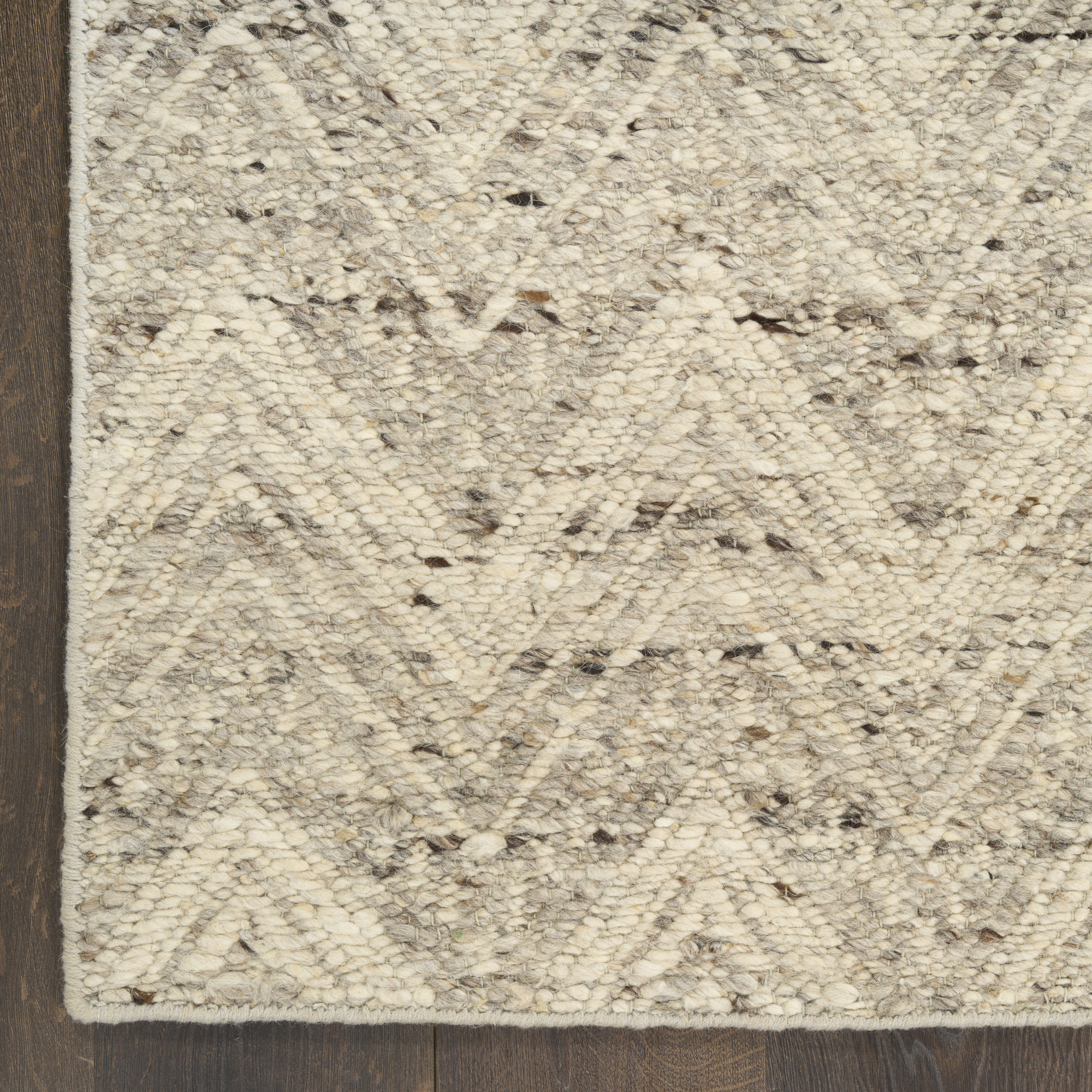 DKNY Pure Purl 5'3" x 7'3" Grey Ivory Modern Indoor Rug