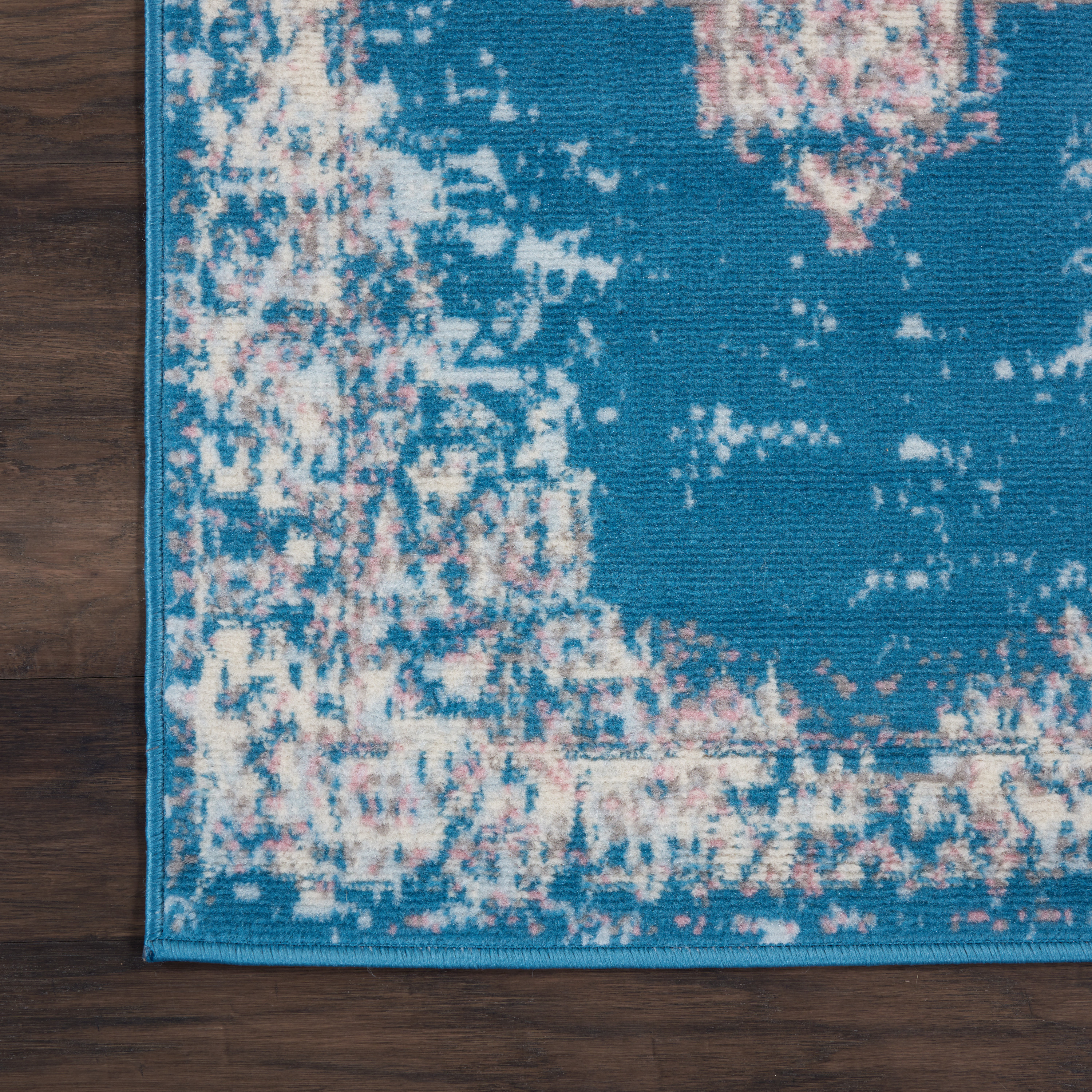 Nourison Grafix 2' x 6' Blue Vintage Indoor Rug