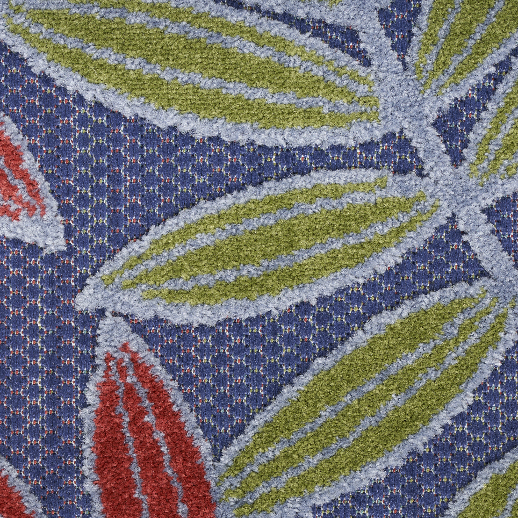 Nourison Aloha 7'10" x 10'6" Navy Multicolor Outdoor Rug