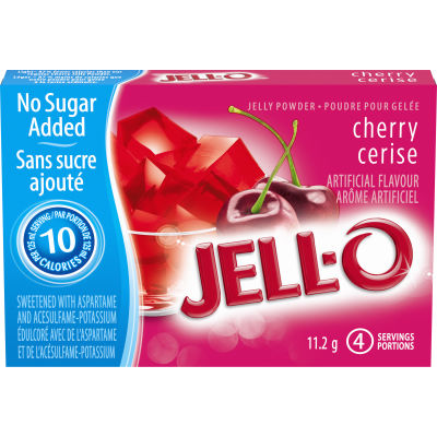 Jell-O Cherry Jelly Powder Light, Gelatin Mix