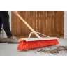 Carlisle, Flo-Pac®, 24in, Sweep With Steel Scraper Blade, Polypropylene Bristles, Orange