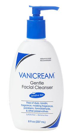 Vanicream™ Gentle Facial Cleanser for Sensitive Skin, Unscented, 8-ounce Bottle