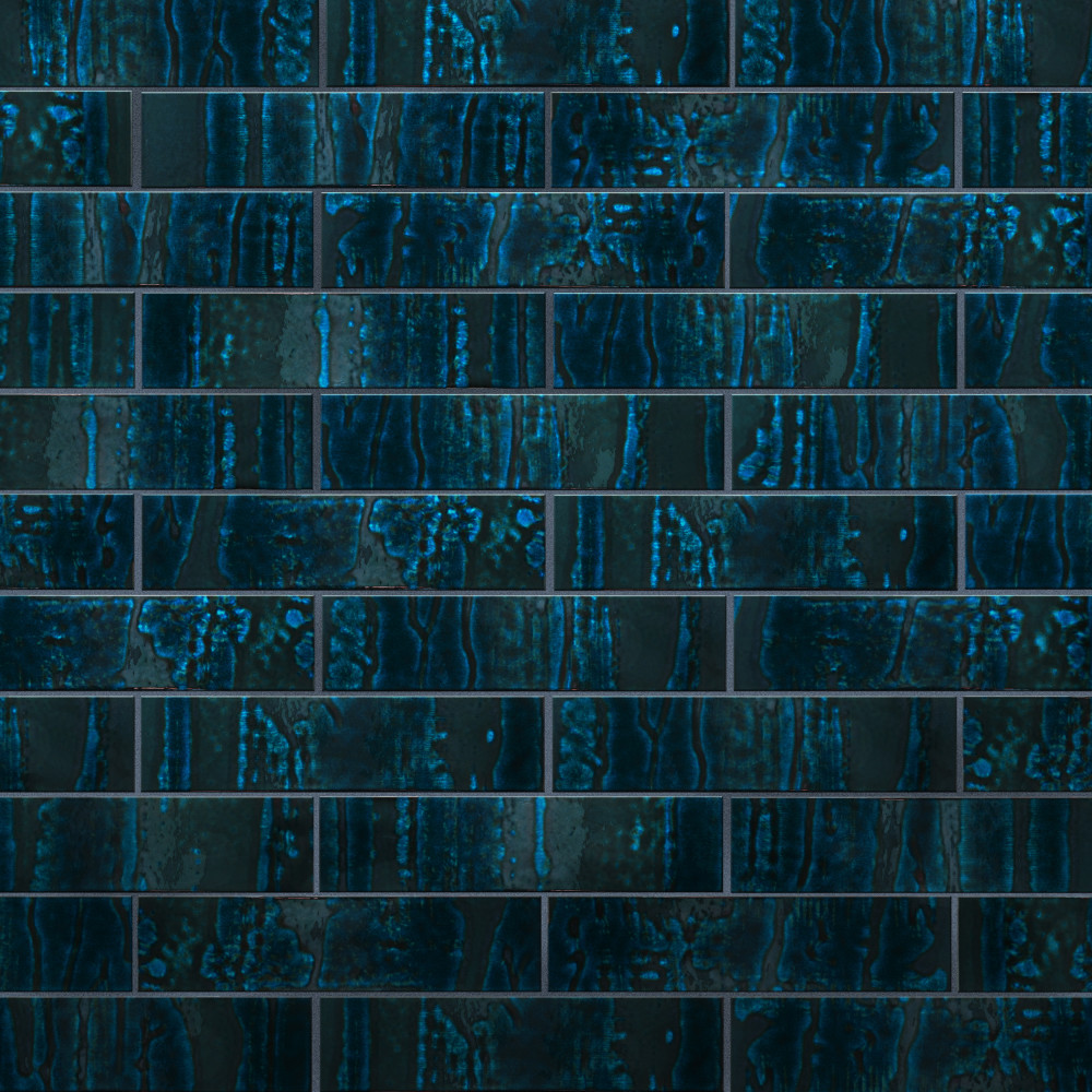Joliet Sapphire 3 in. x 12 in. Ceramic Wall Tile